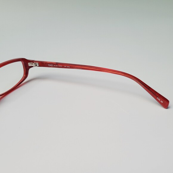 O&X New York OP-86U 50-16 137 Red oval glasses eyewear Col. 02 full frame N23 - Picture 6 of 13